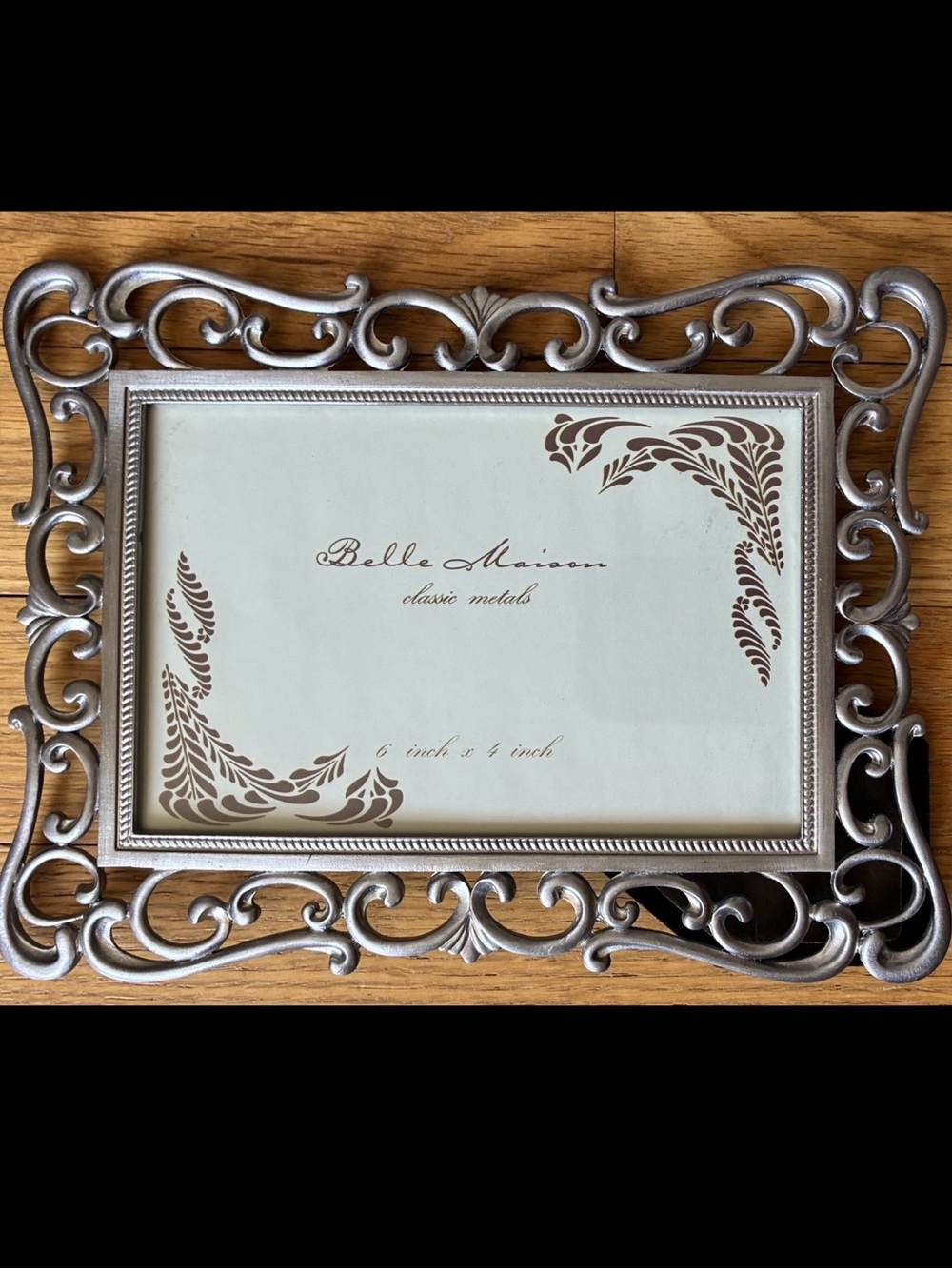 NWT Belle Maison Classic Metals Ornate photo frame 6 x 4 inch